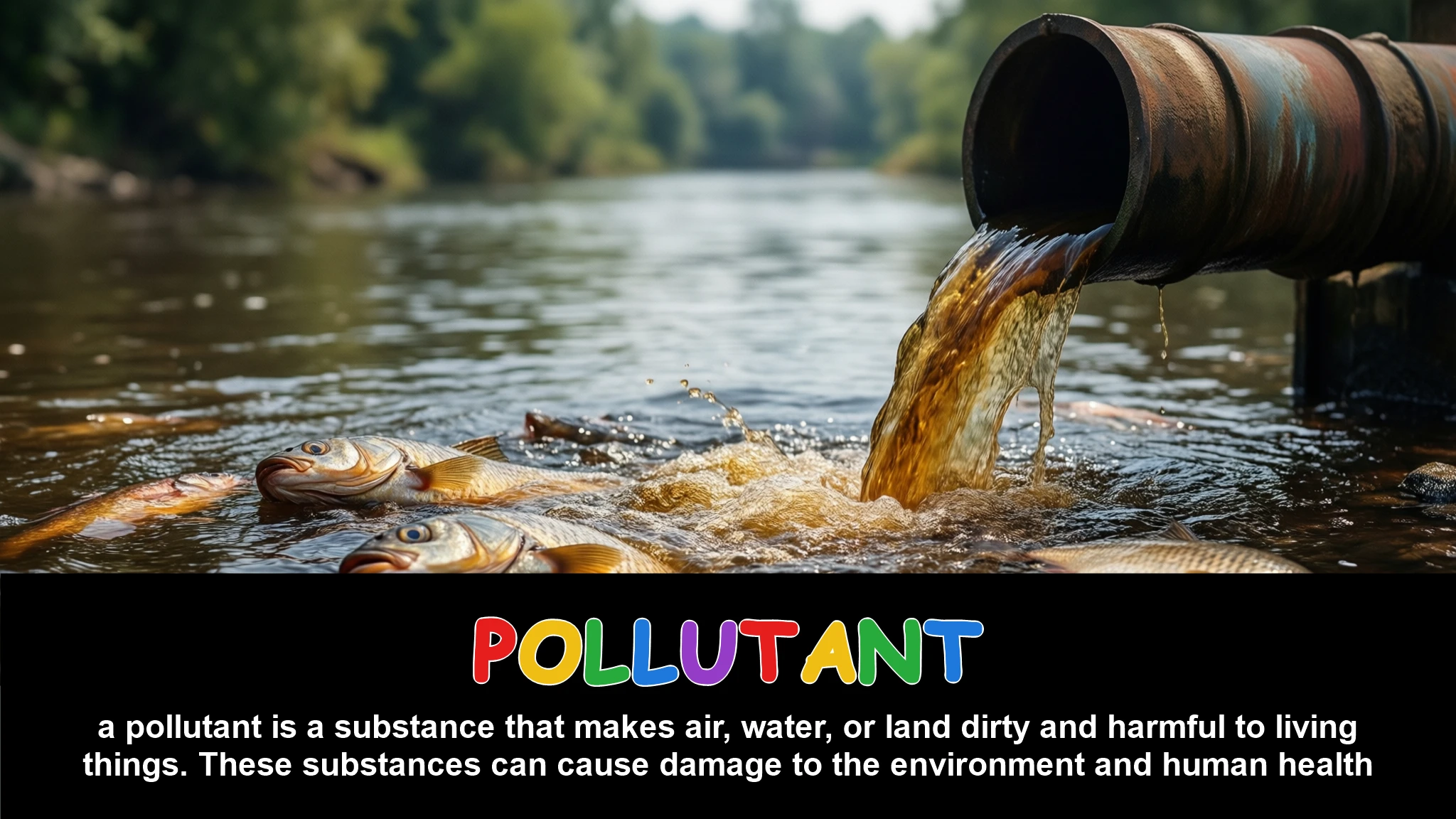 English Illustration for pollutant